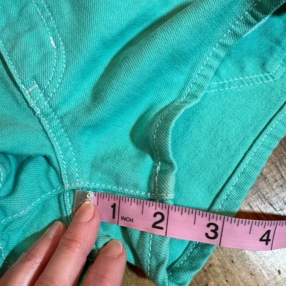 American Eagle AE Women’s Denim Shorts. Teal color. Size 0 2in inseam - Picture 5 of 5